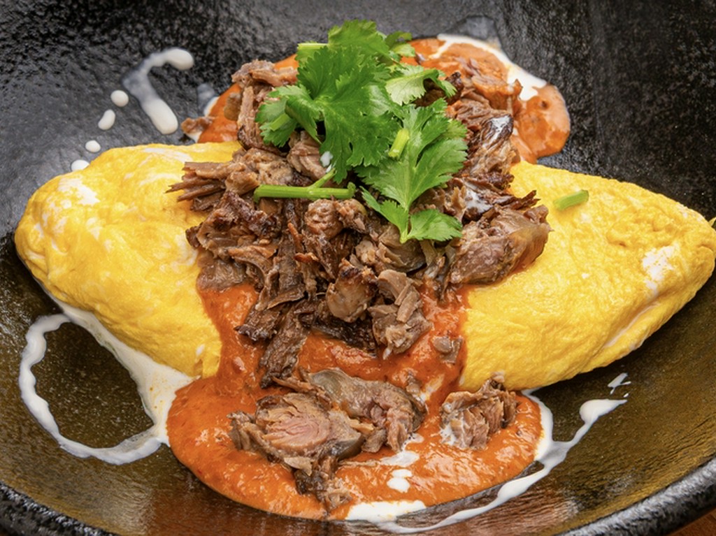 BBCプルドポークオムレツ