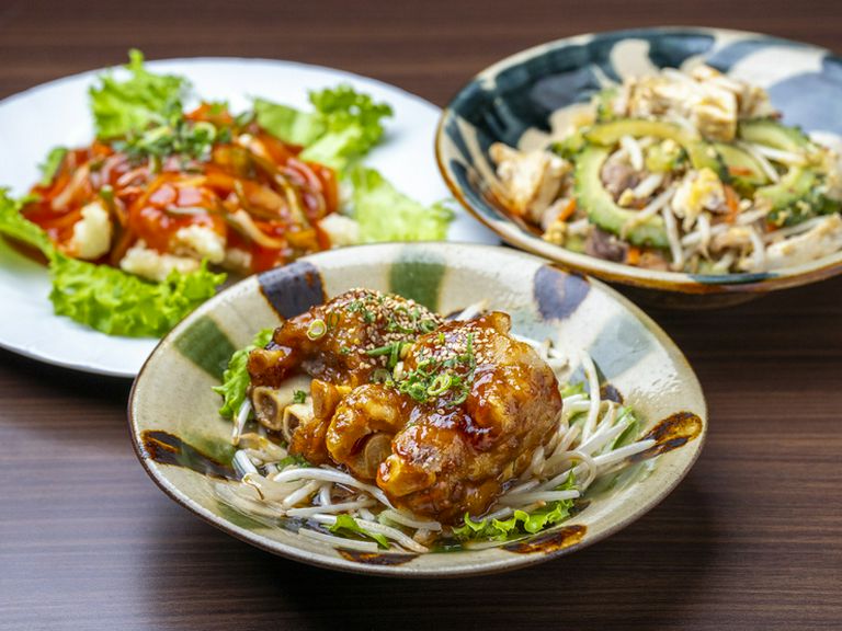 本場の味が楽しめる。一品一品丁寧に作られた沖縄料理