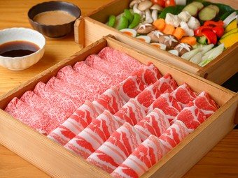 美味三昧が叶う『鹿児島黒牛・黒豚ミックスせいろ蒸しコース』　