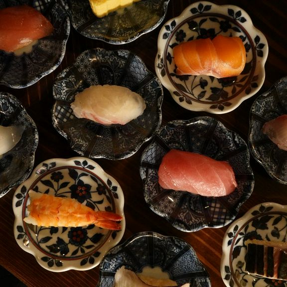 一貫から注文できるから自分好みの組み合わせで楽しめる寿司