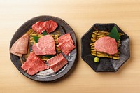 大黒千牛の厳選赤身5種を各40g、さらにフィレ100g、シャトーブリアン100g。オーナーが自信を持って選ぶ、最上級の食べ比べメニュー。