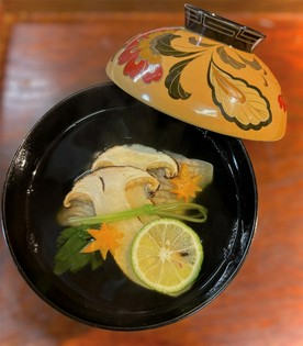 松茸の鱧の秋の椀