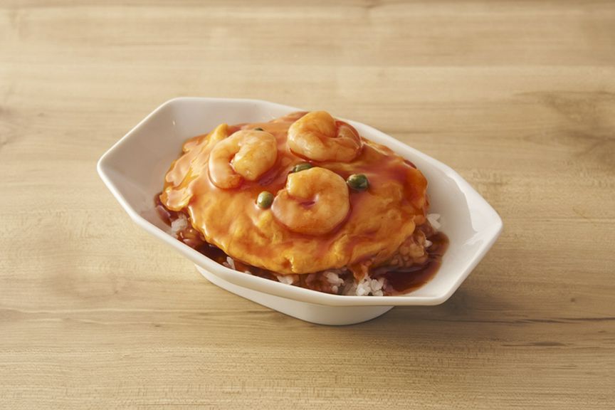 海老が主役の天津飯