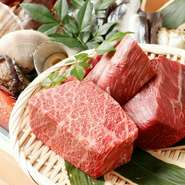 アラカルトとして厳選された旬の食材の、調理法や量などをゲストが自ら選べるメニューです。旬野菜・魚介・肉など、好きな食材を好きな量、好きな調理法で楽しめます。※金額は食材や量によって異なります。