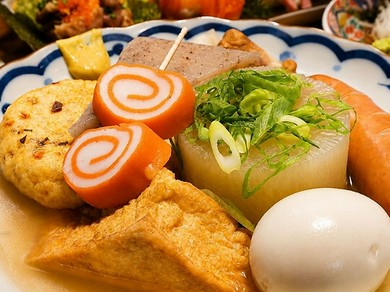 まずはこれ！看板メニュー『おでん7種盛り合わせ』