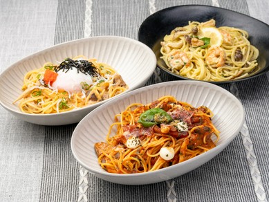 選べる楽しさと満足感。忙しいランチタイムの心強い味方『パスタAセット』
