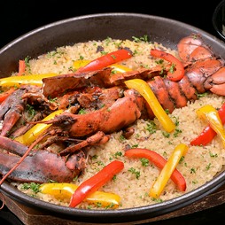オマール海老まるごと豪快パエリア