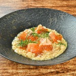 若鶏と明太子の和風ソース・・・1,298円
サーモンといくらの和風ソース・・・1,628円
牡蠣とからすみの和風ソース・・・1,738円

※画像はサーモンといくらの和風ソースです。