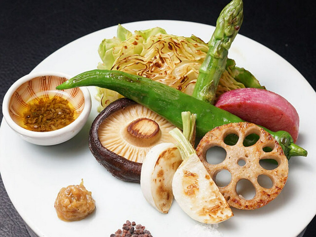 季節の焼き野菜盛り合わせ