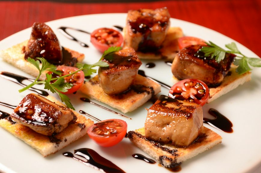 フォアグラのソテー カナッペ仕立て