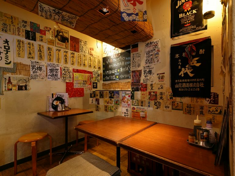 店の奥にあるボックス席。仲間内で盛り上がりたい時にぴったり