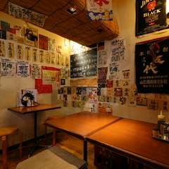 店の奥にあるボックス席。仲間内で盛り上がりたい時にぴったり