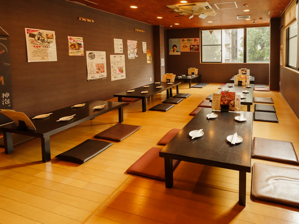 最大50名まで収容できる座敷席。貸切は20名から