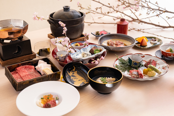 【主廚搭配套餐 春季】～時令風味和京都牛肉「雅」～