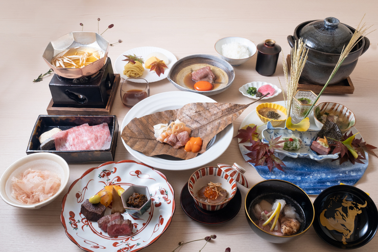 【오마카세 코스・가을】~ 제철의 미각과 교토 고기 “아”~