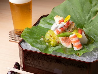 旬のおいしさを感じる『季節の先付』