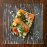 京丹後地鶏と野菜のテリーヌ