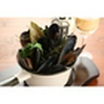 Mussels Ajillo with homemade focaccia.