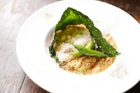 Snow crab crab risotto
甲殻類の濃厚な出汁で仕上げたズワイガニの身と季節野菜の入った濃厚なリゾット