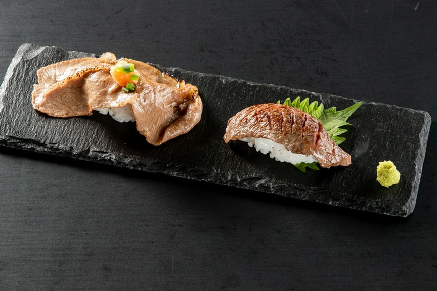 常陸牛炙り寿司