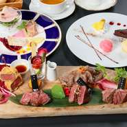 常陸牛の様々な部位を５つの料理で福を呼ぶ、イイジマおすすめメニューです。(内容は時期により変更がございます)