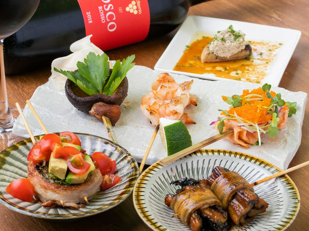 創作串　新ごぼう＋フォアグラ