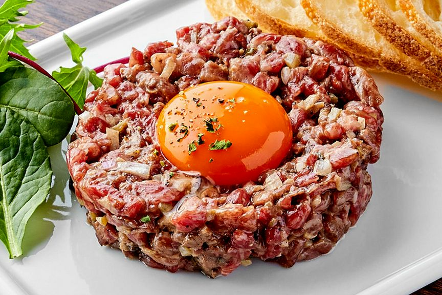 敷島黒毛和牛のステーキタルタル