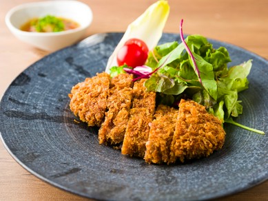 肉汁をたっぷり含ませながら、ジューシーに仕上げた『HANABUSAメンチカツ』