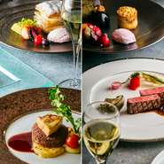 落ち着きのある優雅な空間でお食事をお楽しみください。