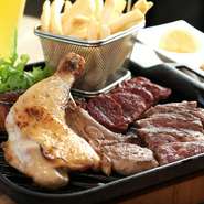 お肉は、牛肉、豚、鶏肉、ラム、馬肉の5種類を盛り合わせています。ビールとペアリングのように楽しんで。
※提供まで時間がかかるため、早めの注文をお願いします