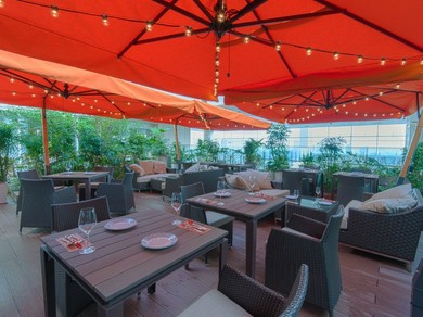 テラス席がある