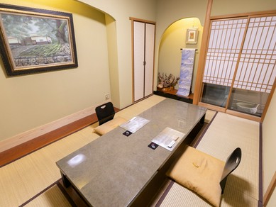 完全プライベートな空間が用意されており、ゆったりくつろげる