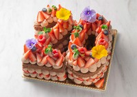 数字をかたどったスポンジにデコレーションした華やかなケーキ

15cm（4～6名サイズ）￥4,900（税込）
18cm（6～8名サイズ）￥5,500（税込）
※チョコレートのスポンジに変更＋￥200（税込）
※画像は参考写真です