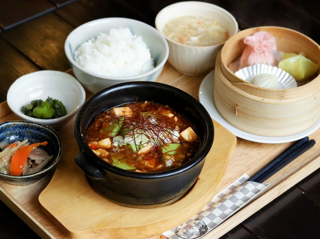 宇治抹茶麻婆豆腐セット