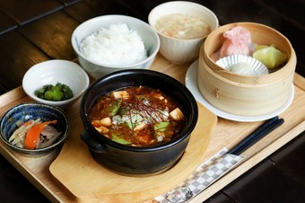 宇治抹茶麻婆豆腐セット