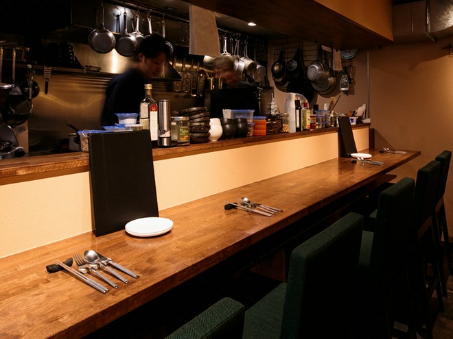 カウンター席がある