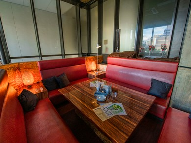 個室から見渡す夜景