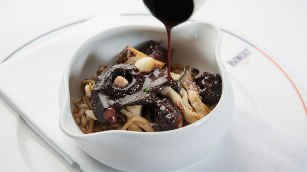 『スペルト小麦と茸のクックポット　宮津産タコのマリネ』