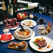 1皿ごとお出し致します。記念日やデート接待にお薦め　≪スペインが薫る、シェフ特製フルコース≫Curso completo especial del chef　 ご希望でメッセージ入りサプライズのデザートプレートもご用意致しております。