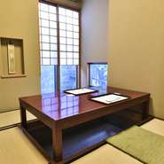 1階　堀ごたつのお部屋がございます。当店は完全個室です
