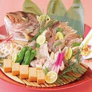 尾頭付きの鯛は縁起が良く、お食い初めでは長寿の願いも込められています。

7,500円～