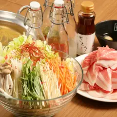 ハーブ豚と野菜をしょうがのきいたスープで。『つけしゃぶ』