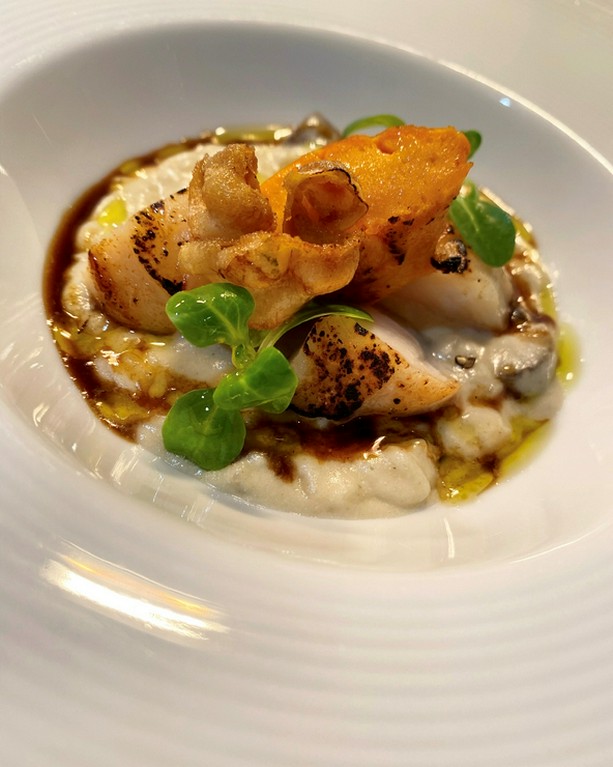 ホタテと牛蒡のリゾット