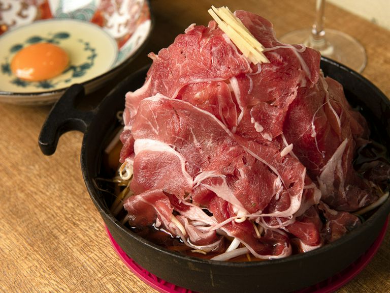 ラム肉のすき焼き
