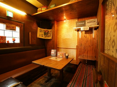 個室のプライベートな空間で