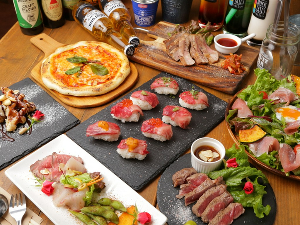 肉寿司をはじめご自宅では食べれない当店ならではの料理を