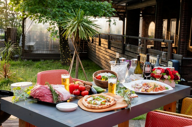 テラス席がある