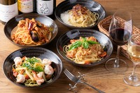 ・本日の魚介のカルパッチョ
・前菜の盛り合わせ
・本日のパスタ
・本日のデザート
・コーヒー/紅茶