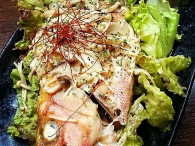 鮮魚のバター焼き