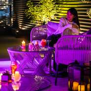 ルーフトップのテラス席で普段とは少し違う飲み会はいかがでしょうか。